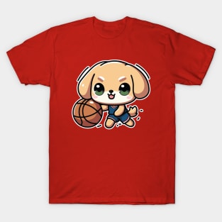 Basketball Player Puppy T-Shirt